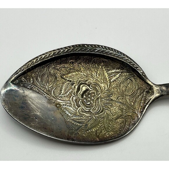 Vintage Silver Plate Andrea by Sadek large Spoon India 2430 - Picture 2 of 7